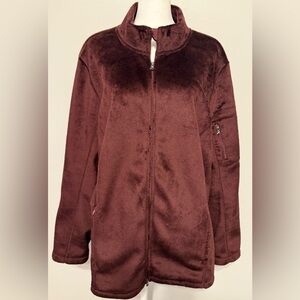 J Jill Fit Burgundy Jacket - Size 2X